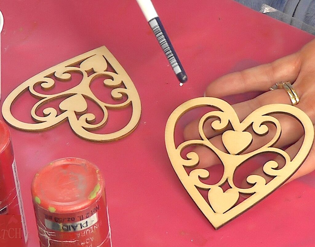 Easy Painted Heart Coaster Craft for Kids: Valentine's Day - A Crafty Life