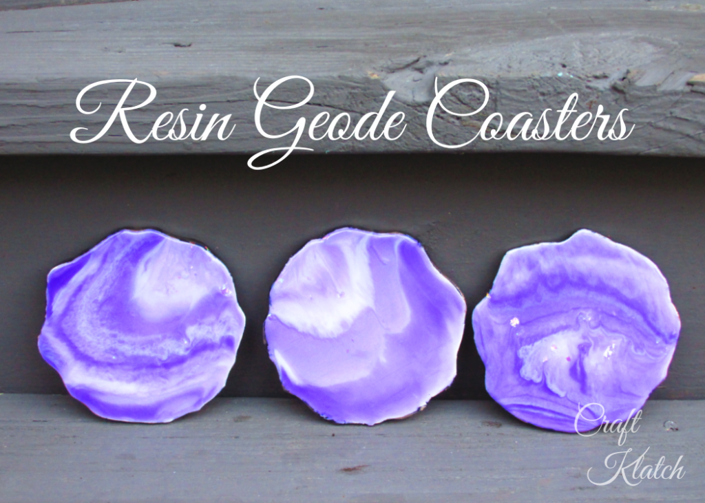 DIY How To Make Resin Geode Coasters Another Coaster Friday Craft