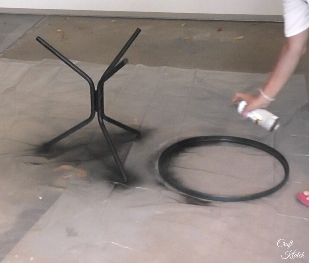 Spray with rust reformer to neutralize the rust