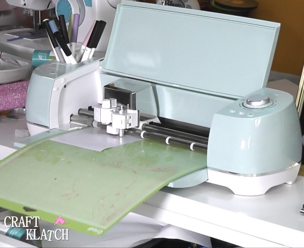 Cut out facial features with Cricut cutting machine