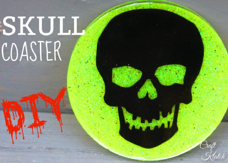 Halloween Skull Coaster DIY