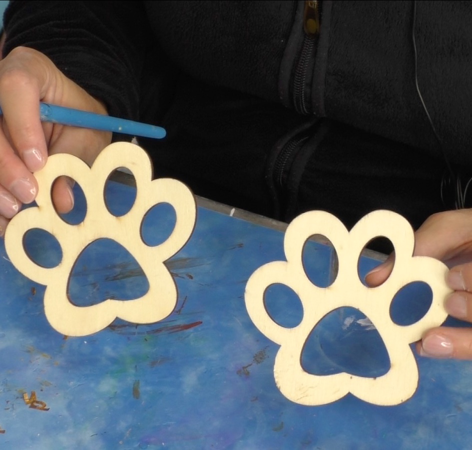 crafts for pet lovers | unfinished wood pet paws