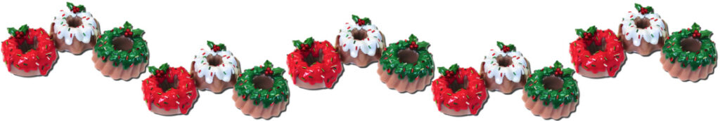 christmas Bundt cake banner