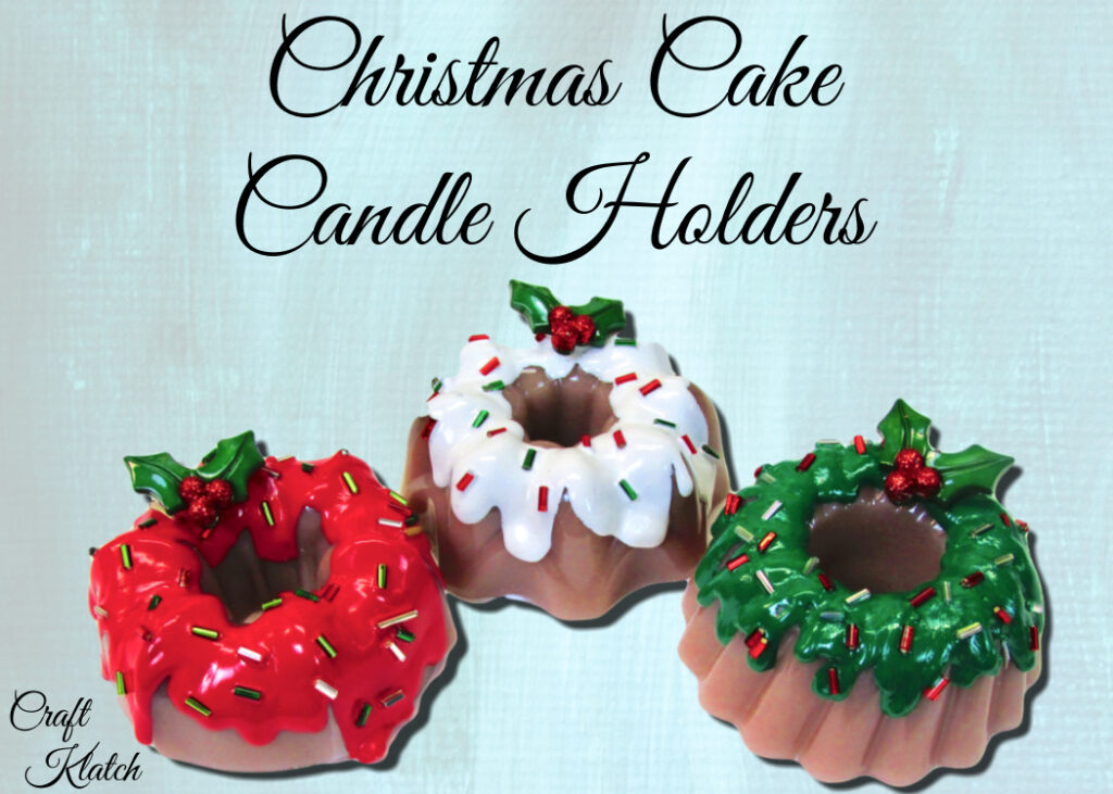 Bundt Cake Christmas Candle Holders [Video] Craft Klatch