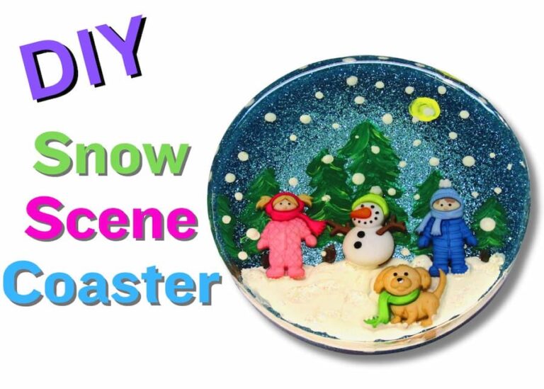 DIY Snow Scene Coaster