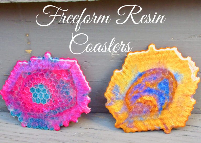 freeform resin coasters