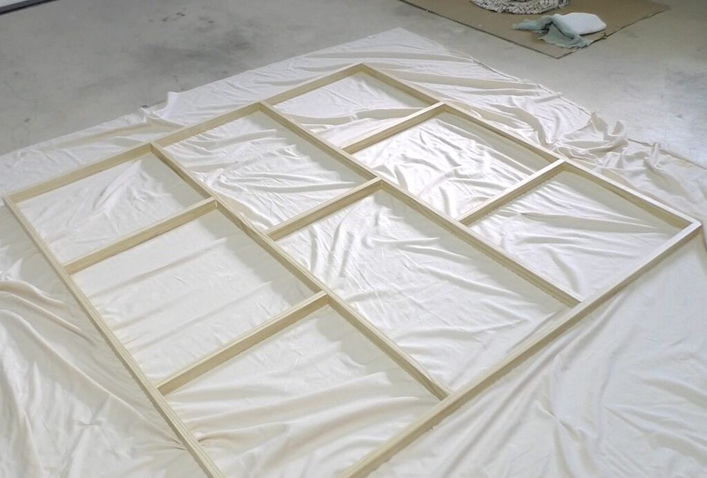 Wood frame for sea turtle