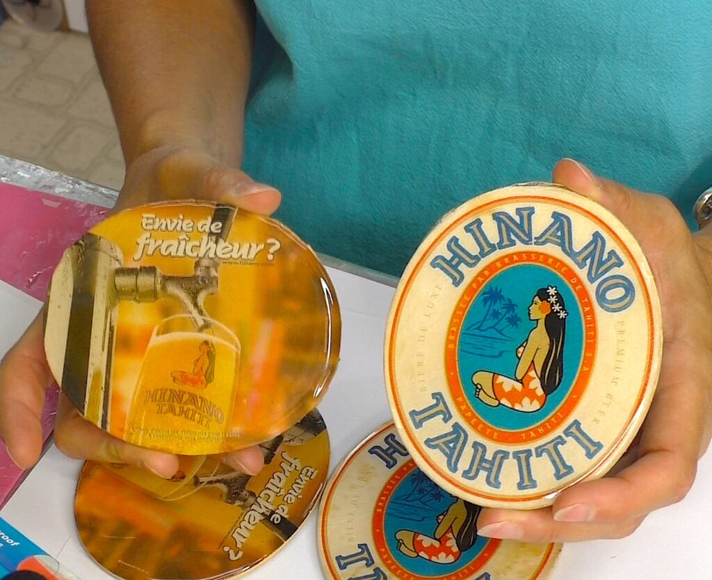 Tahiti bar coasters preserved