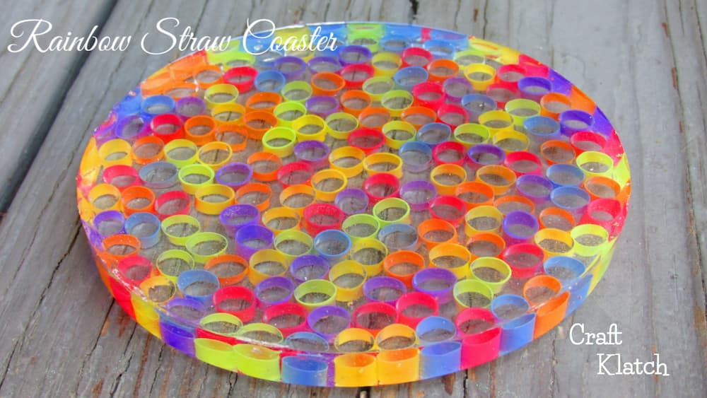 Drinking Straw craft Coaster