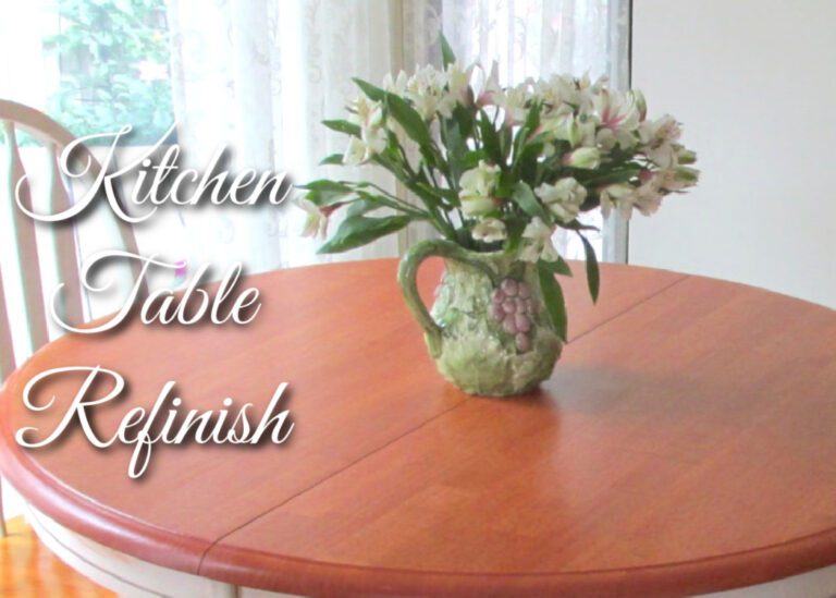 Kitchen table refinish farmhouse style