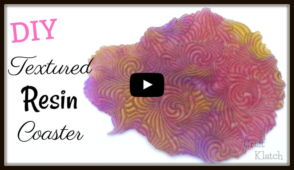 Textured resin coaster youtube thumbnail