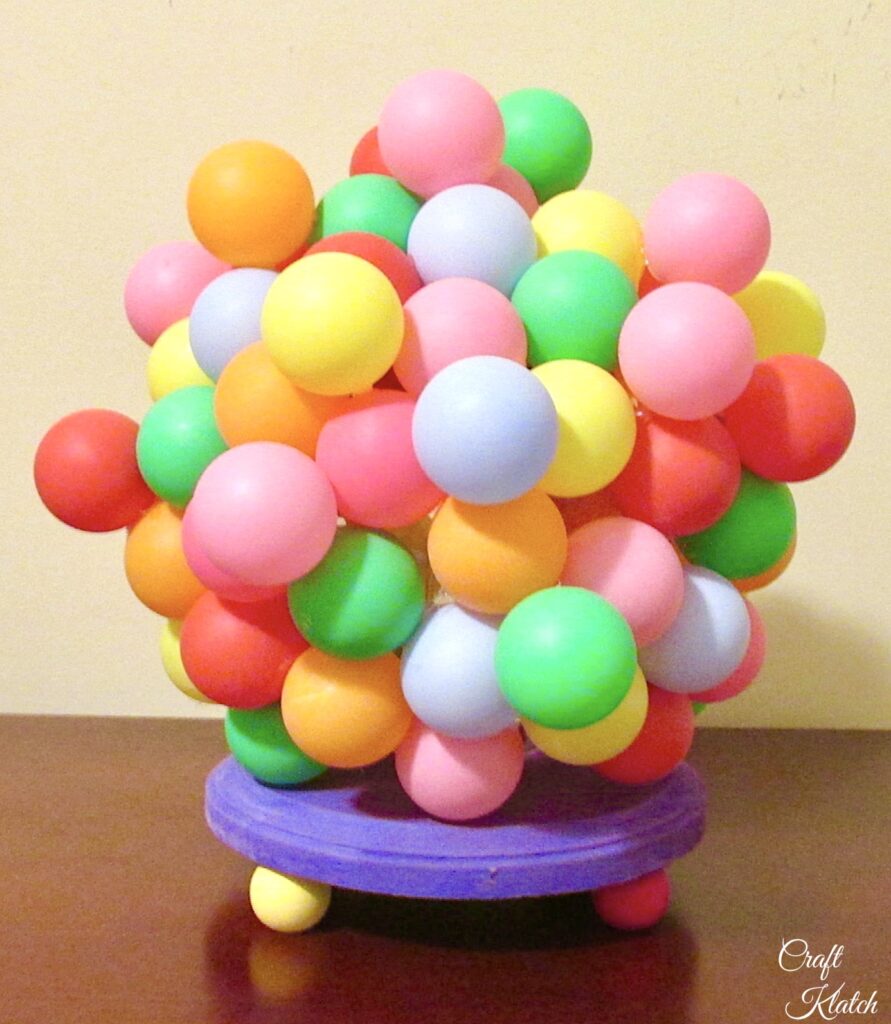 lamp diy idea finished gumball lamp