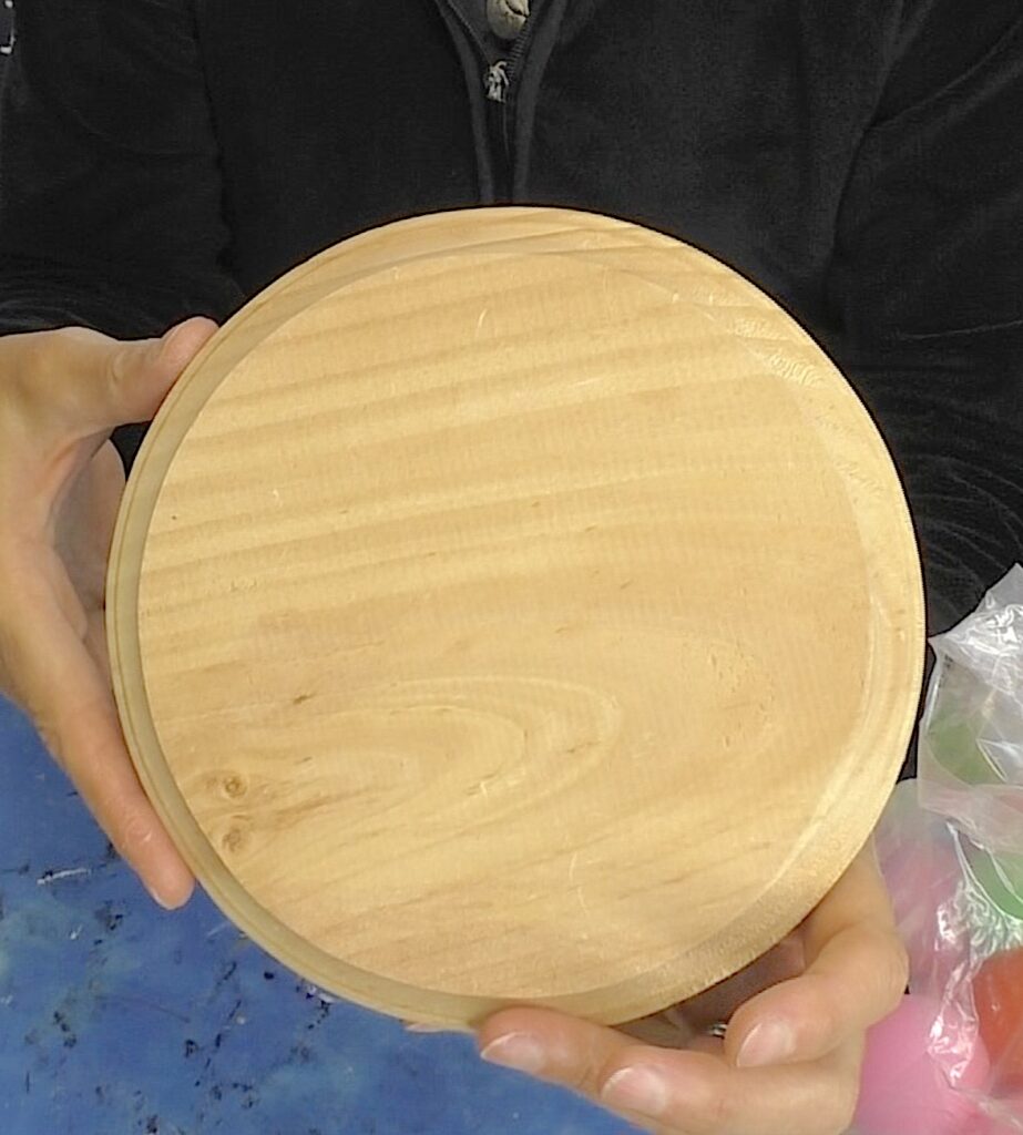 Round wood plaque unfinished