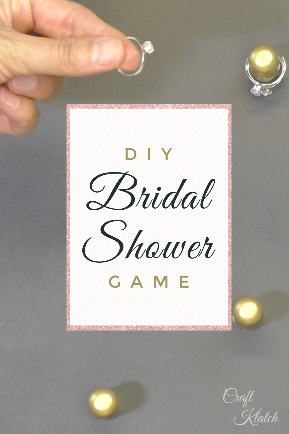 Learn how to make a Bridal Shower Game DIY! It's a great Cricut project for crafters! Cricut tutorial Craft Klatch #craftklatch #cricut #cricutcraft #cricutcrafts #cricutproject #wedding #bridalshower #bridalshowergame #bridalshowergames #bridalshowerdecorations #bridalshowercrafts #wedding #weddingcrafts #weddingdiy #bride
