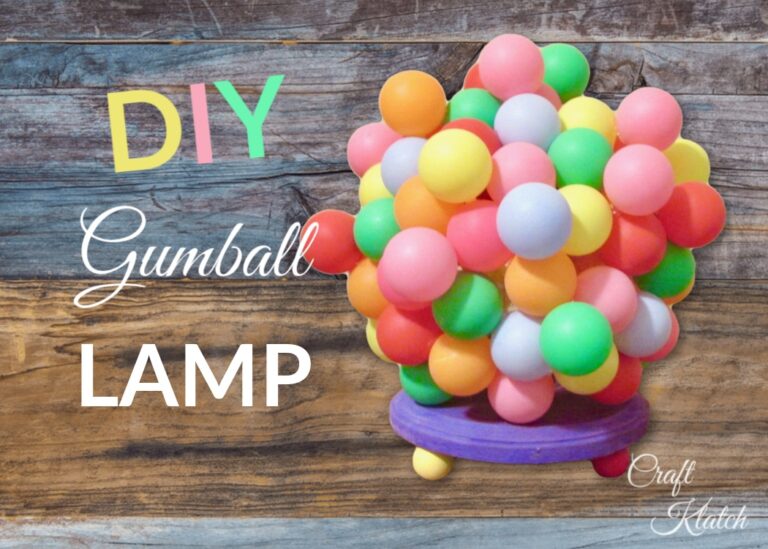 Gumball lamp lamp DIY ideas