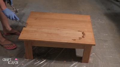 Learn how to give a table makeover, with a tropical touch, in this episode of Garbage to Gorgeous! It's a fun pet makeover for my cats, but the technique can be applied to other furniture projects! | furniture painting | painting furniture | furniture makeovers | home interiors | home decor | cat | cats| cat craft | cat table | cricut | cricut crafts | cricut projects | thrift diving | thrifting