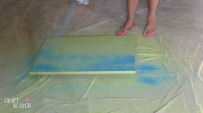 Learn how to give a table makeover, with a tropical touch, in this episode of Garbage to Gorgeous! It's a fun pet makeover for my cats, but the technique can be applied to other furniture projects! | furniture painting | painting furniture | furniture makeovers | home interiors | home decor | cat | cats| cat craft | cat table | cricut | cricut crafts | cricut projects | thrift diving | thrifting