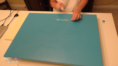 Learn how to give a table makeover, with a tropical touch, in this episode of Garbage to Gorgeous! It's a fun pet makeover for my cats, but the technique can be applied to other furniture projects! | furniture painting | painting furniture | furniture makeovers | home interiors | home decor | cat | cats| cat craft | cat table | cricut | cricut crafts | cricut projects | thrift diving | thrifting