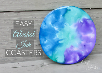 my first try at a resin and alcohol ink coaster! : r/crafts