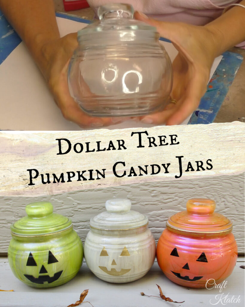 Small Acrylic Pumpkin Candy Jar