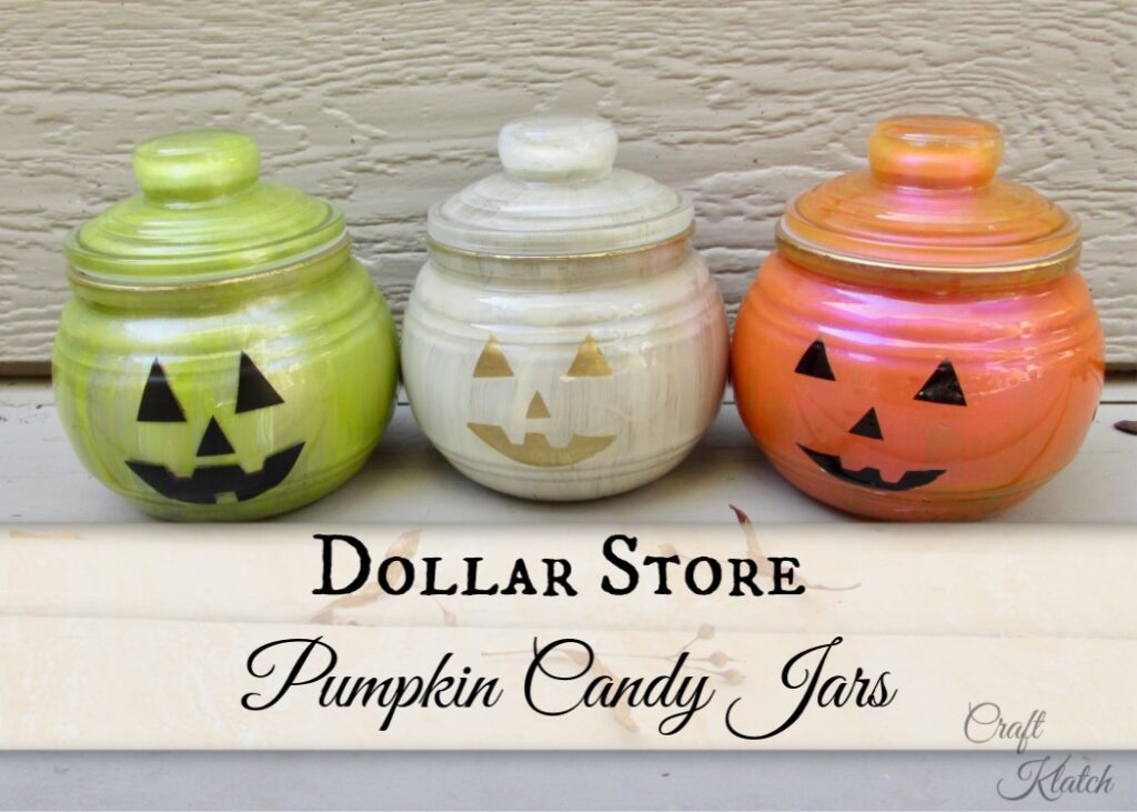 Glass pumpkin decorations dollar tree craft