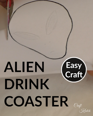 Learn how to make Alien Resin Coasters! It's an easy resin craft idea perfect for Halloween decor! Craft Klatch #craftklatch #alien #aliencrafts #resin #resincrafts #resindiys #resincoasters #diy #ufo #howto #halloween #halloweencrafts