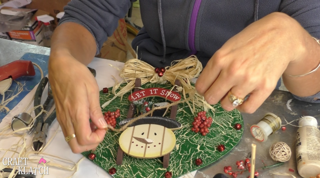 Adding string back to the ornament