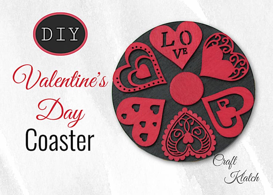 DIY Valentine's Day Coaster