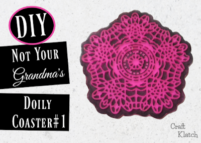 Do you remember grandma's doily coasters? We are going to give them a chic resin spin! You can customize them to match any home decor! It's an easy resin craft idea! #craftklatch #resin #resincrafts #crafts #craftideas #diy #howto #resinprojects #resinart #doily #doilycrafts #homedecor