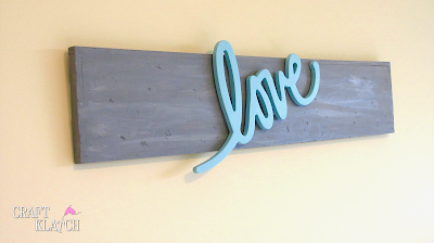 Today we are making a love sign. I wanted to make bedroom decor and this is perfect for the master bedroom. I love home decor ideas. Room decor #craftklatch #roomdecor #bedroom #bedroomdecor #decor #decorideas #love #lovesign #diy #howto