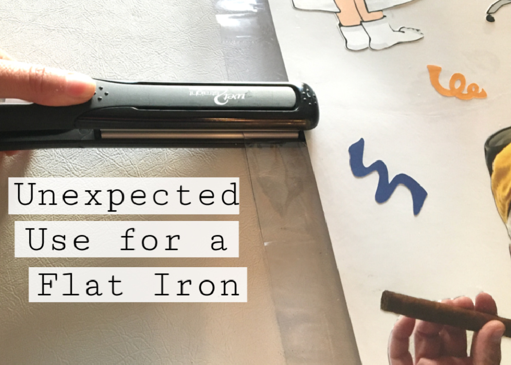 Can you iron with a hair straightener sale
