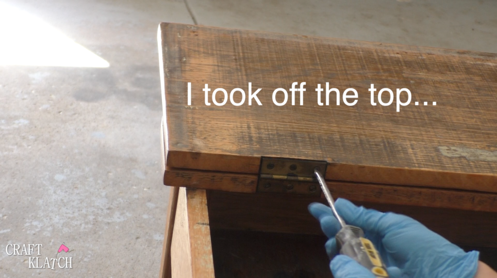 Learn how to makeover a desk using UnicornSpit and Glaze Coat! | furniture | furniture makeover | desk makeover | furniture redo | diy | home decor | Unicorn Spit | #diy #unicornspit #glazecoat #furniture #furnituremakeover #furnitureredo #homedecor #deskmakeover Removing desk top