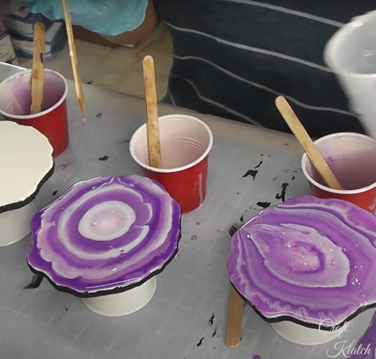 DIY How To Make Resin Geode Coasters Another Coaster Friday Craft