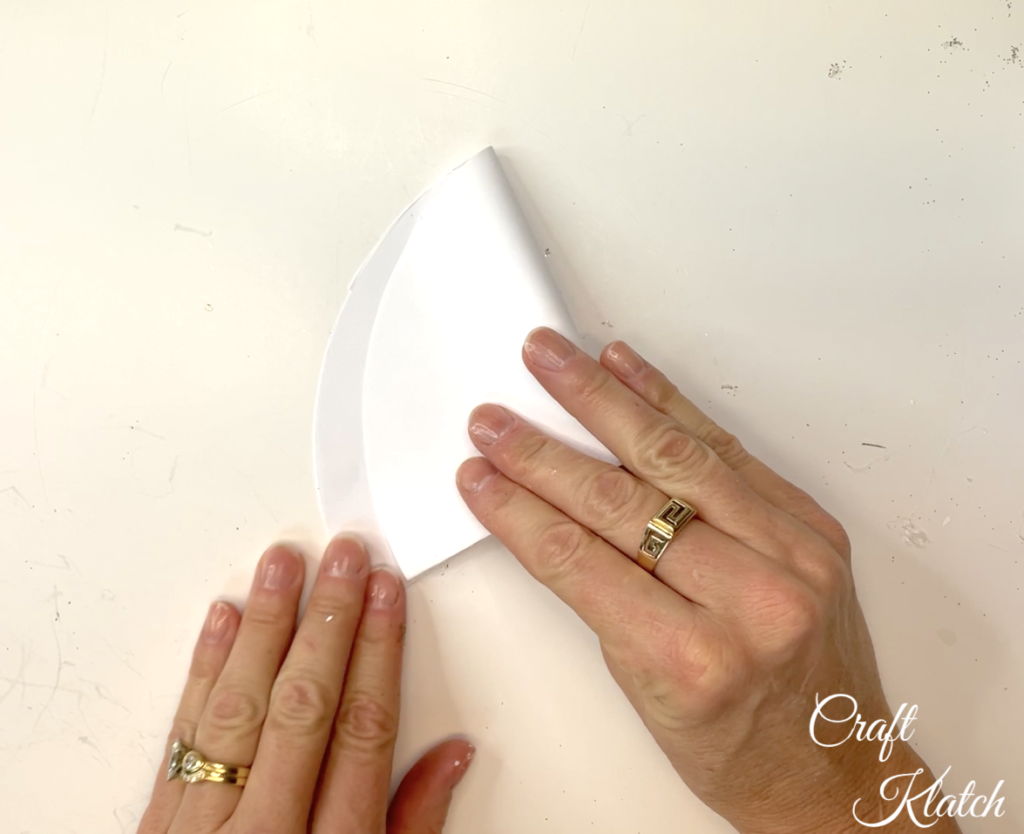 Fold paper circle