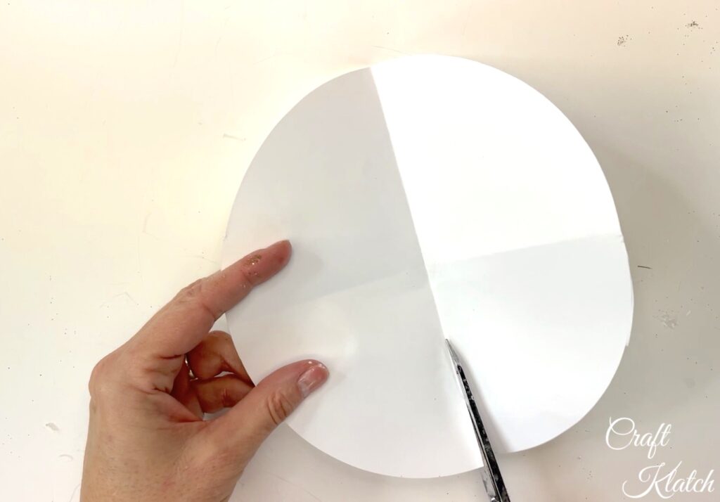 Cut slit into circle