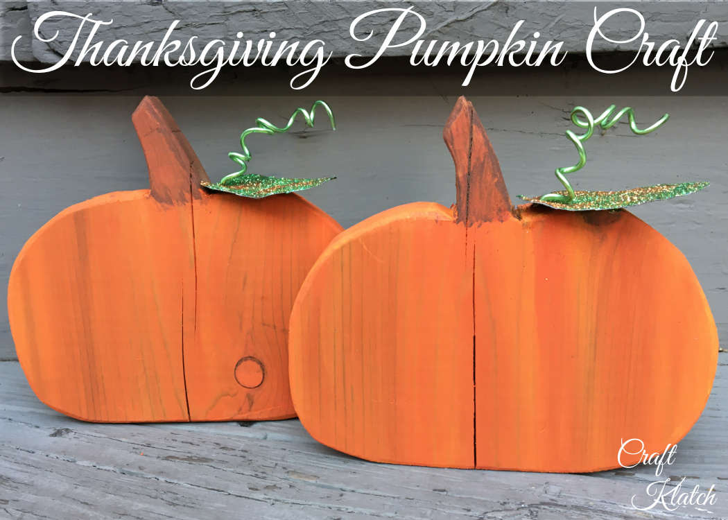 Thanksgiving craft pumpkin decorations