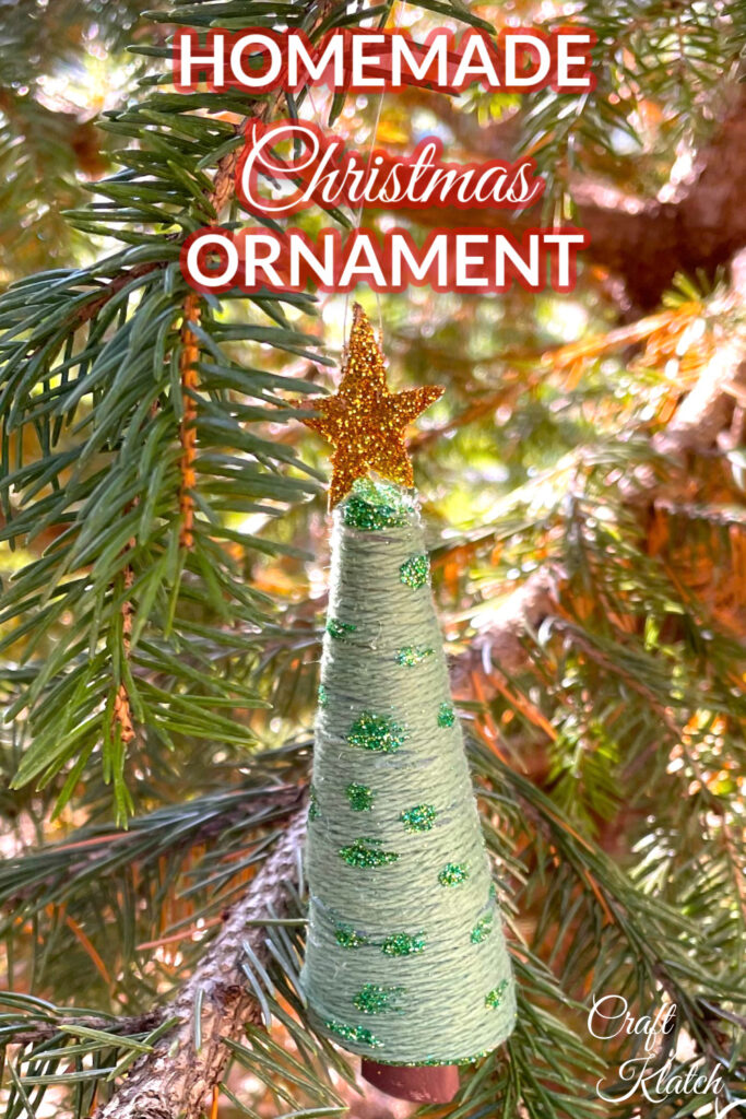 Toilet paper christmas tree ornament Pinterest image