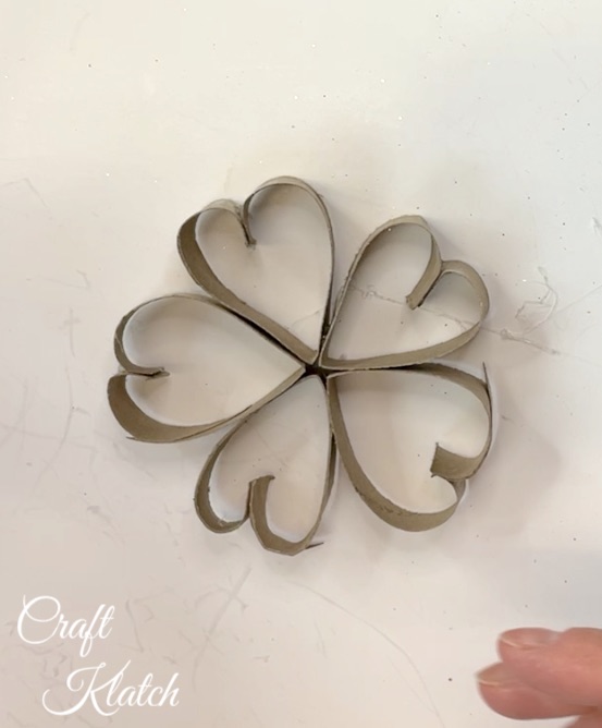 Curl the ends in and glue the together