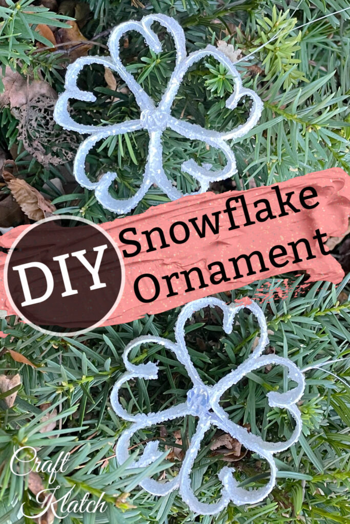 How to make a paper snowflake Christmas ornament