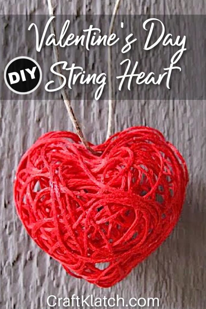 Valentine's Day Craft String Heart