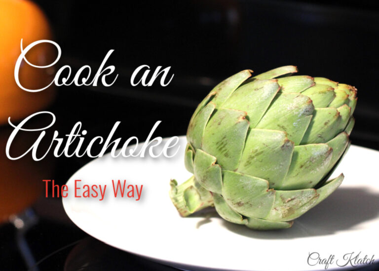 Cook and artichoke the easy way | green artichoke on white plate