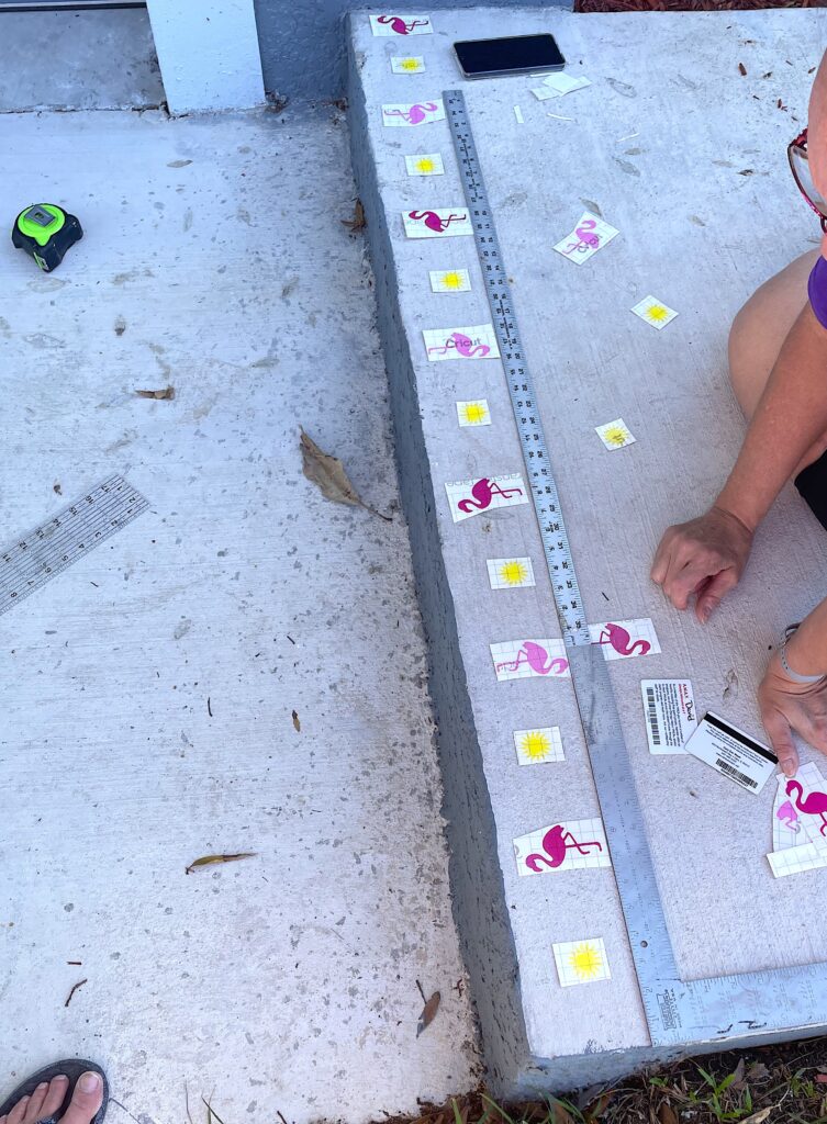 Measuring front stoop for the Oracal vinyl trip fix