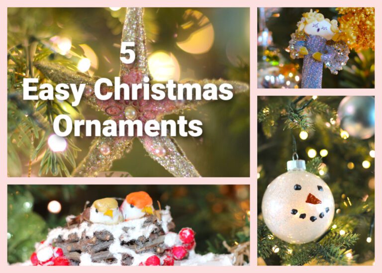 5 Easy Christmas ornaments