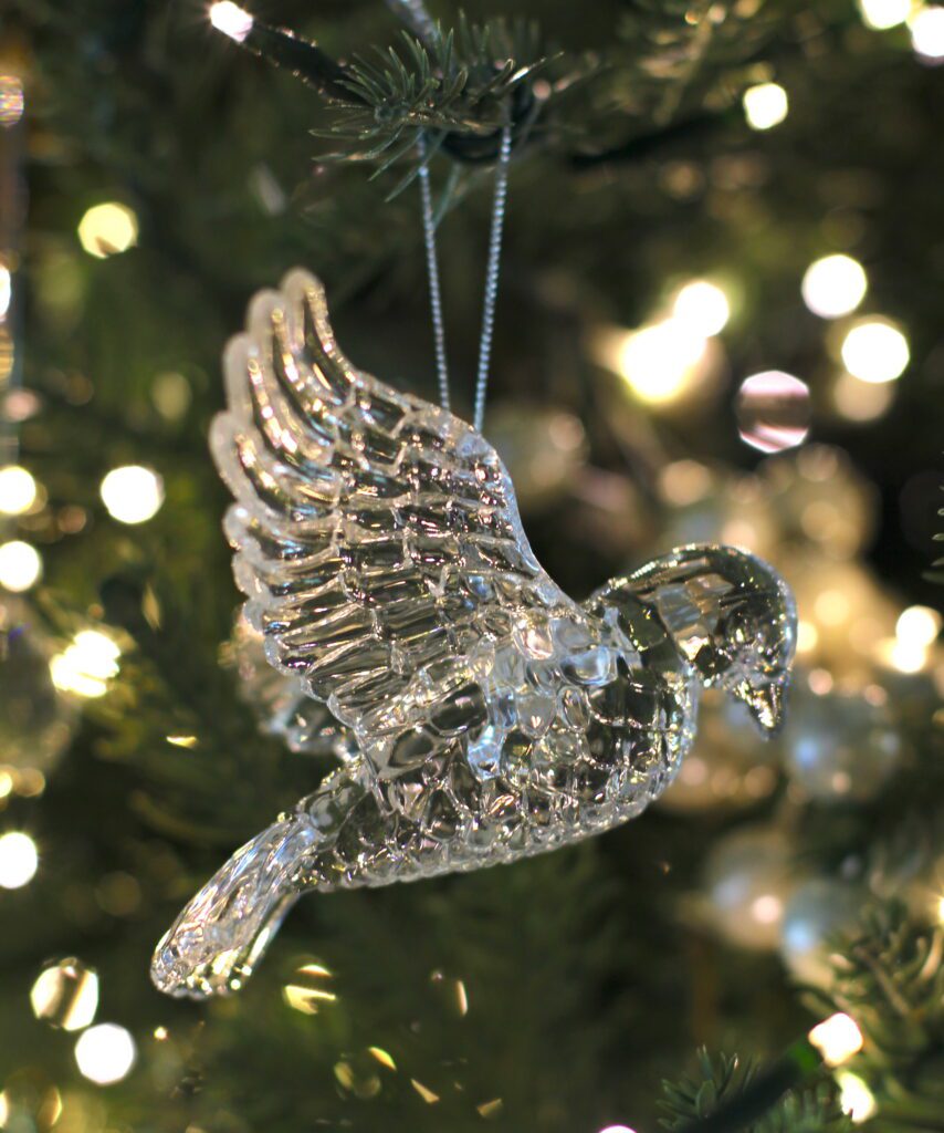Crystal bird ornament