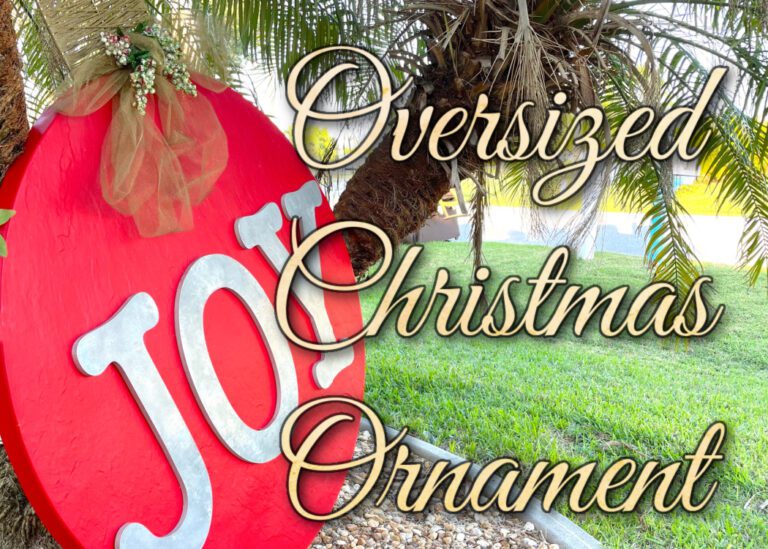 Oversized Christmas ornament