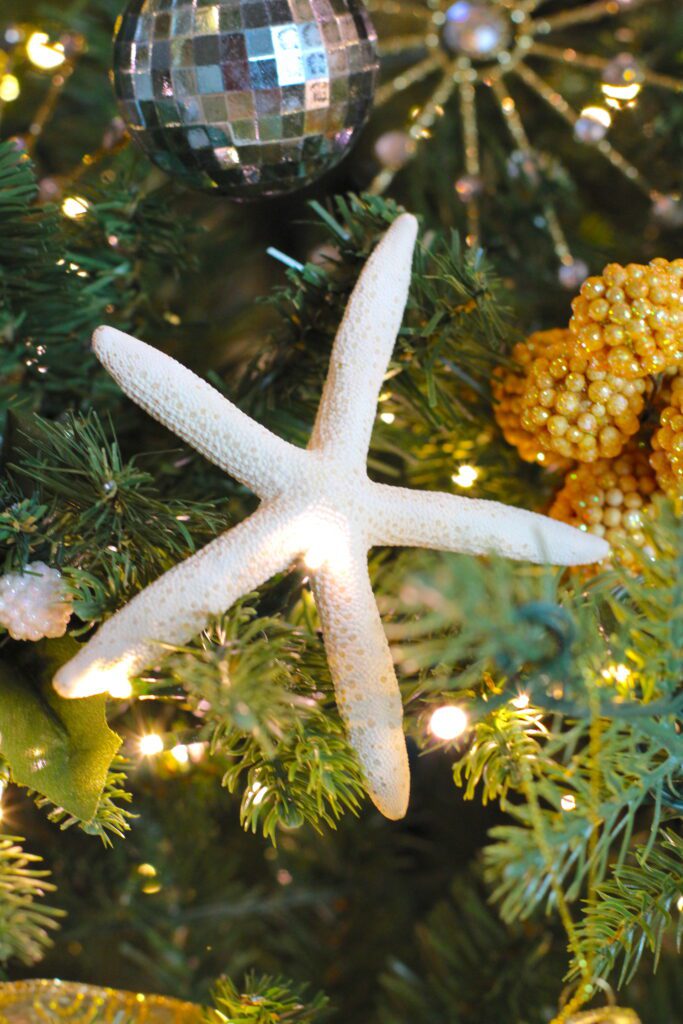 Starfish Christmas ornament