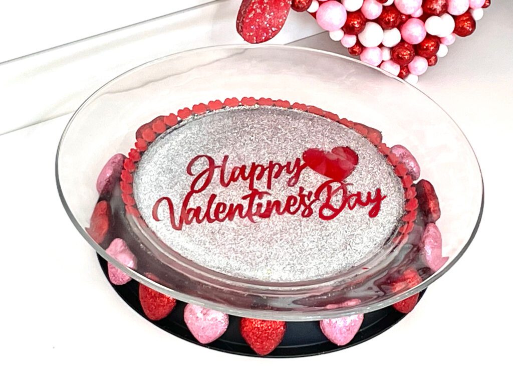 Valentines dessert platter dollar tree craft