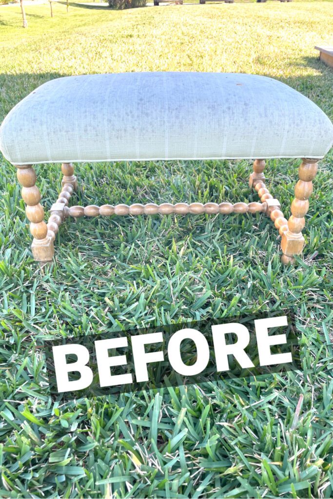 Ottoman furniture Black Dog Salvage DIY BEFORE