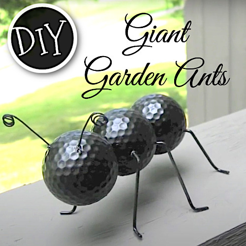 DIY Giant garden ants ideas for outdoor garden decorations