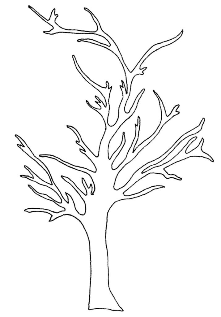 Drawing for the DIY wedding tree craft